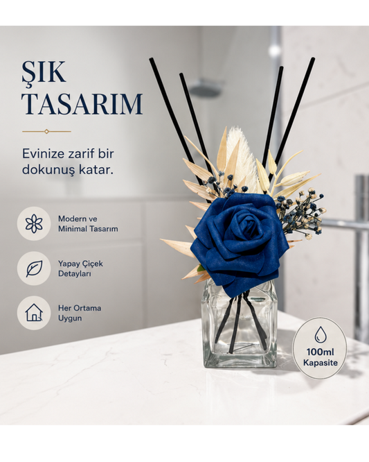 Dekoratif Yapay Çiçekli Oda Kokusu Şişesi
