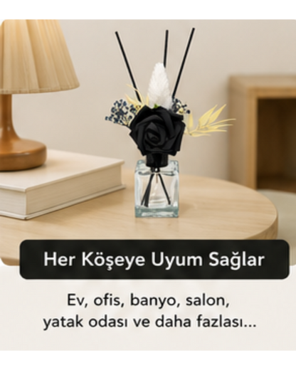 Dekoratif Yapay Çiçekli Oda Kokusu Şişesi