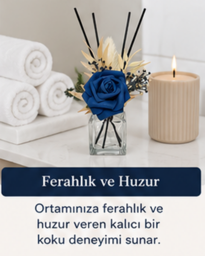 Dekoratif Yapay Çiçekli Oda Kokusu Şişesi