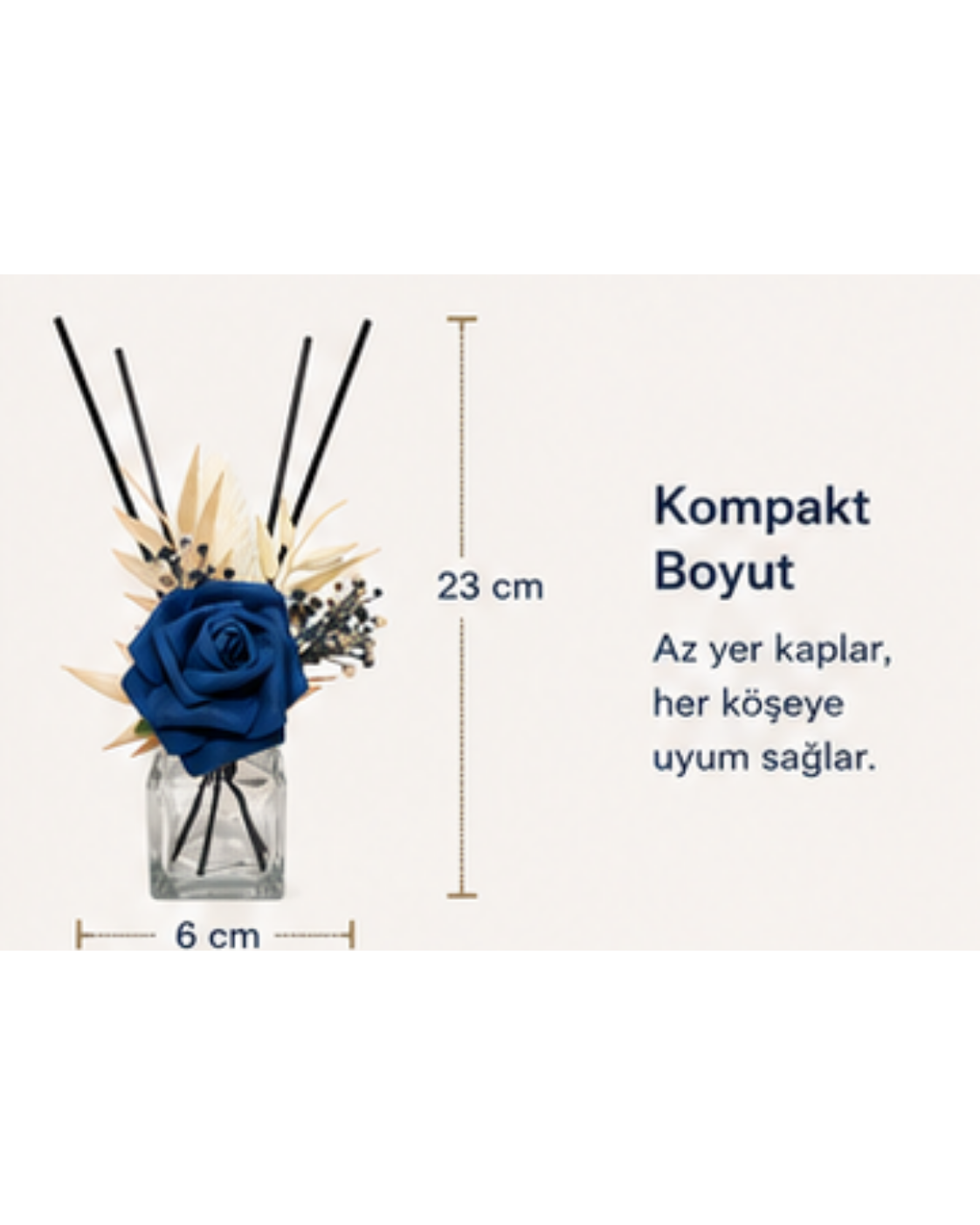 Dekoratif Yapay Çiçekli Oda Kokusu Şişesi