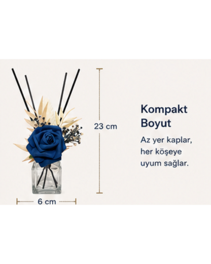 Dekoratif Yapay Çiçekli Oda Kokusu Şişesi