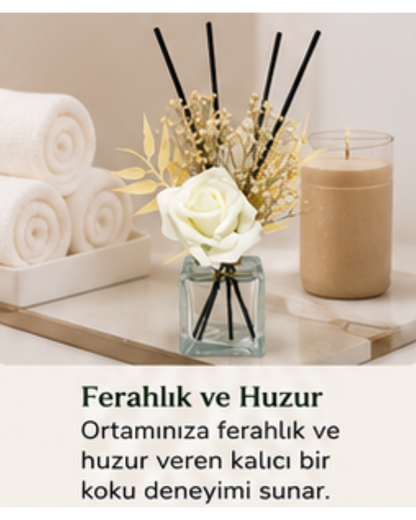 Dekoratif Yapay Çiçekli Oda Kokusu Şişesi